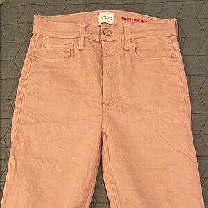 Alice + Olivia High Rise Pink Denim